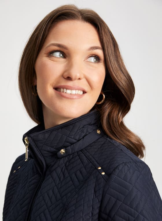 Geometric Quilted Coat