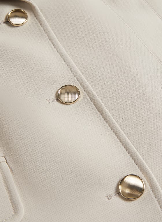 Notch Collar Tricotine Jacket