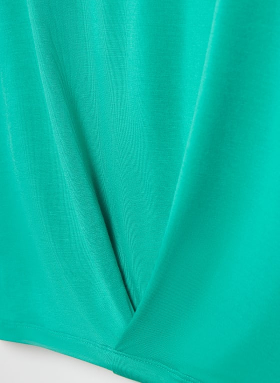 Drop Shoulder Scoop Neck Top