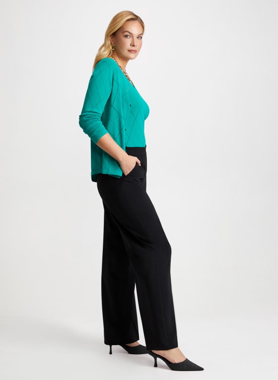 Modern Fit Wide Leg Pants