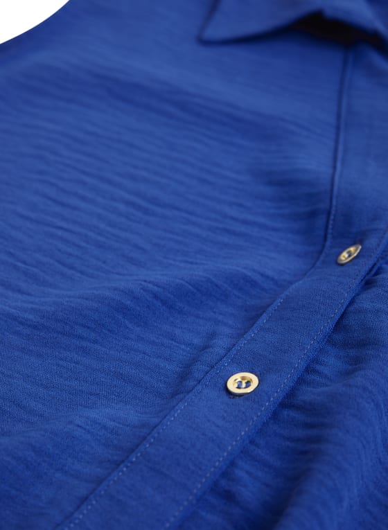 Tie Front Sleeveless Blouse