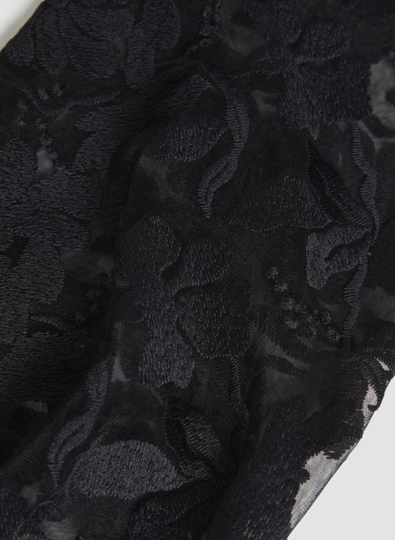 Floral Organza Sleeve Top