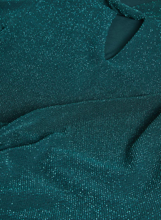 Twist Neck Shimmer Top