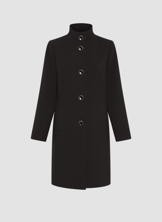 Structured Button Front Coat