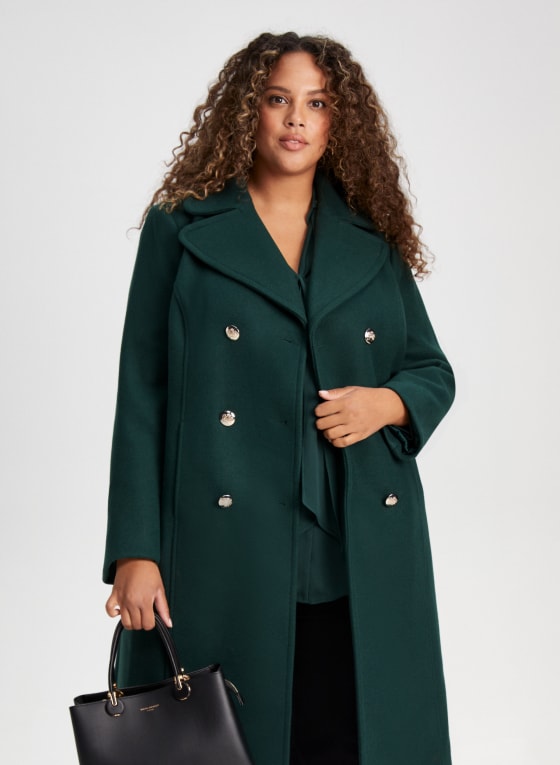 Notch Collar Wool-Blend Coat