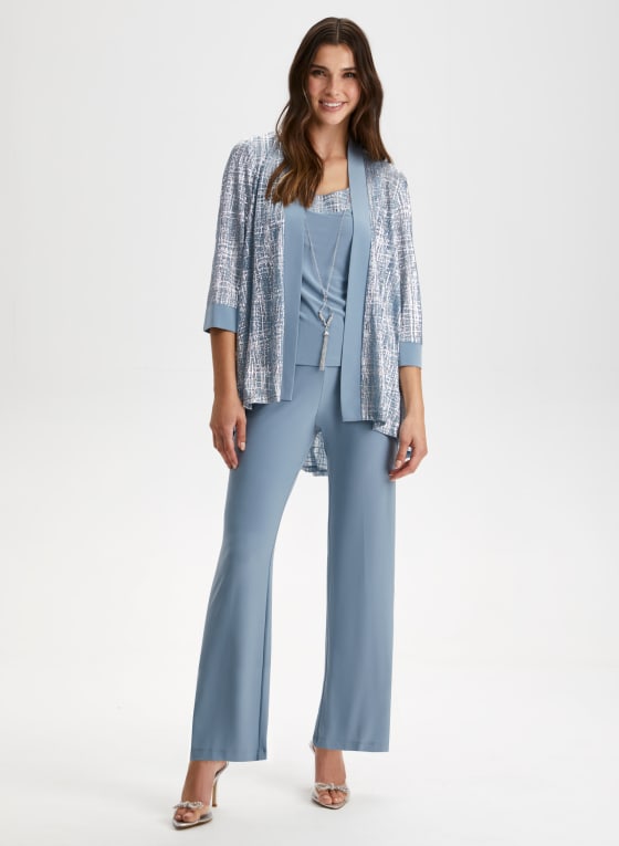 3-Piece Silver Foil Print Set