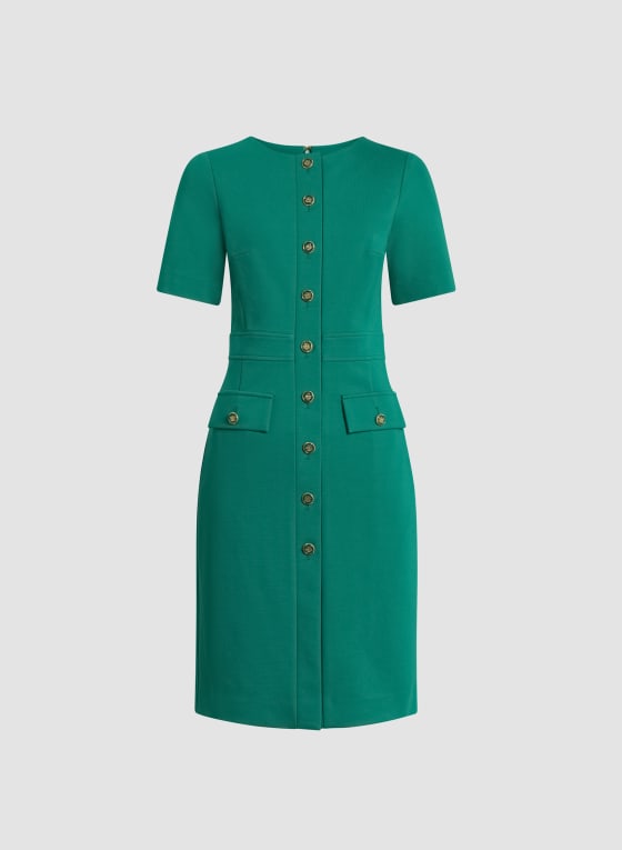 Button-Down Sheath Dress