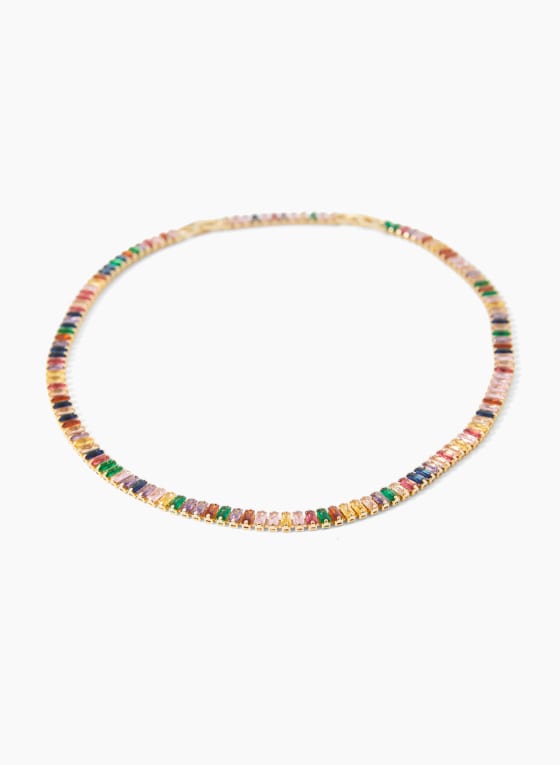 Multicolour Crystal Necklace