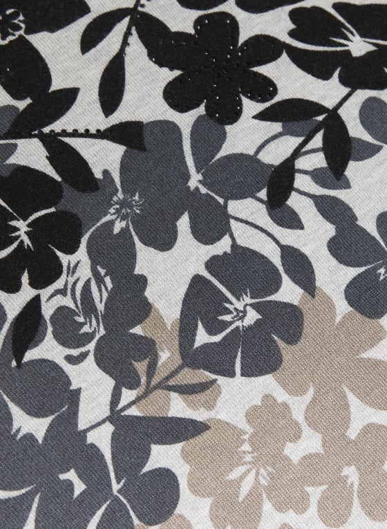 Floral Print Sweater