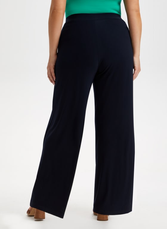 Pull-On Wide Leg Pants