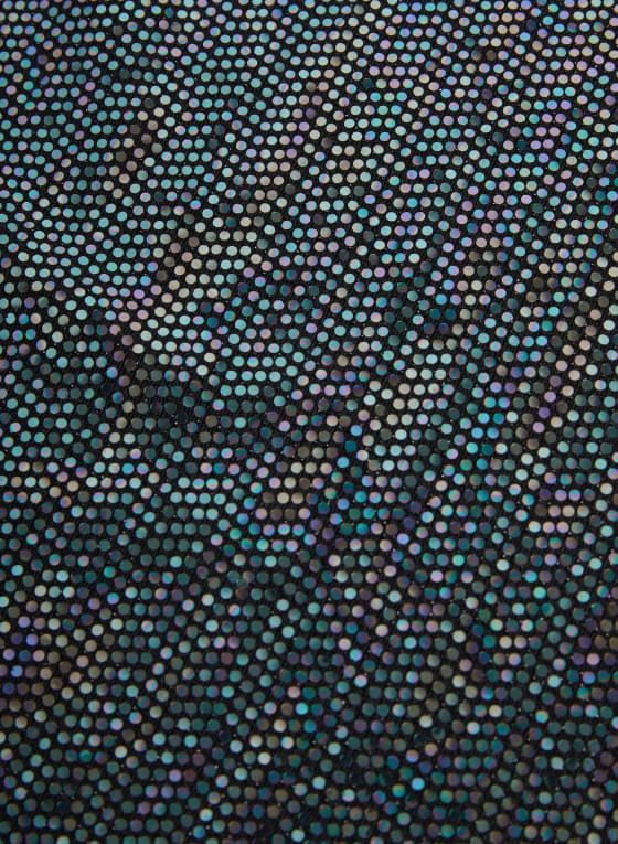 Boat Neck Sequin Top