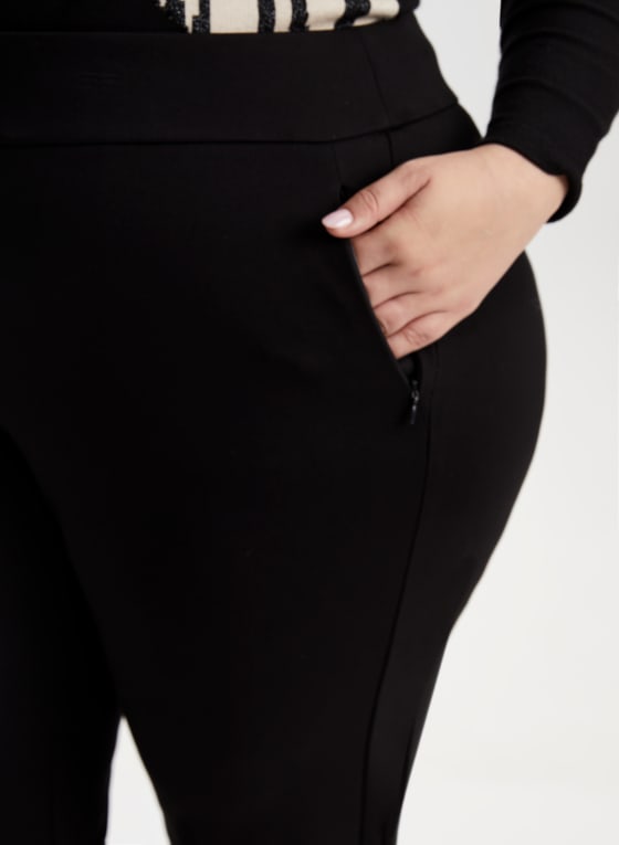 Rivet Detail Slim Leg Pants