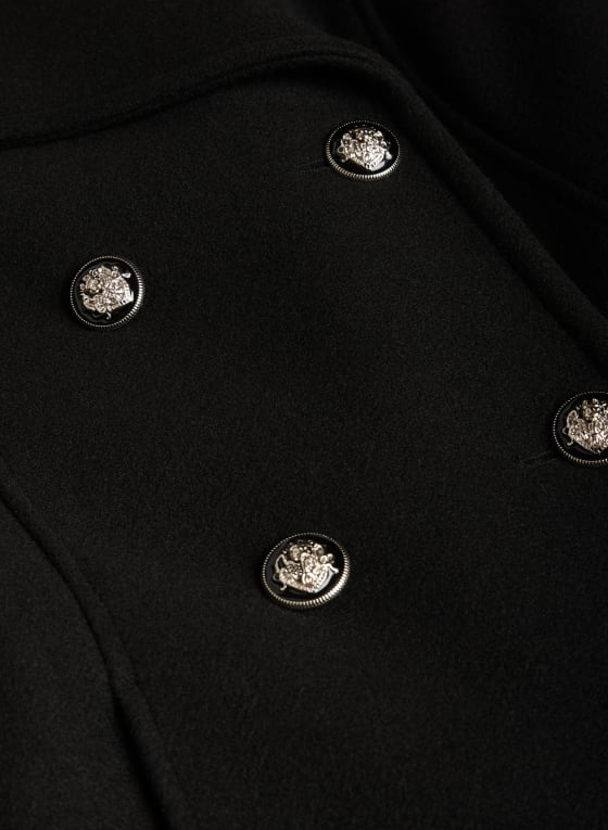 Stretch Wool Blend Coat