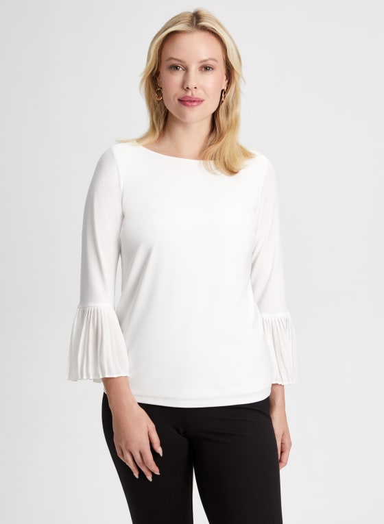 Pleated Cuff Detail Top