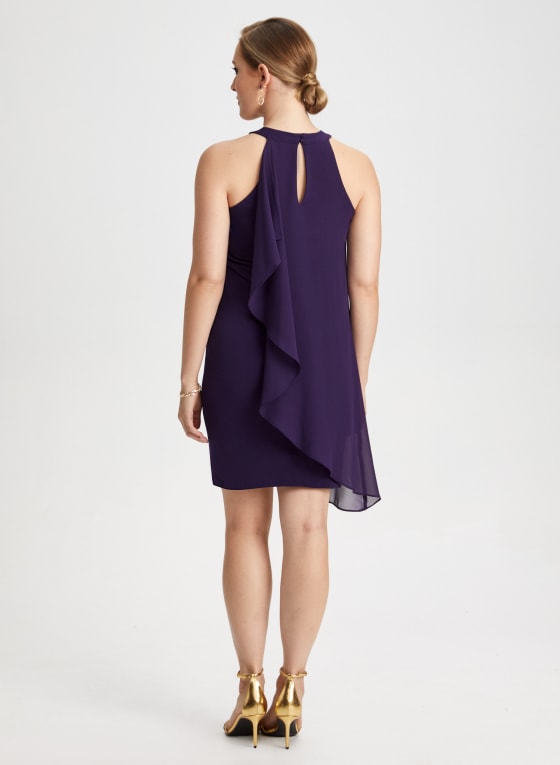Cleo Neck Ruffle Dress