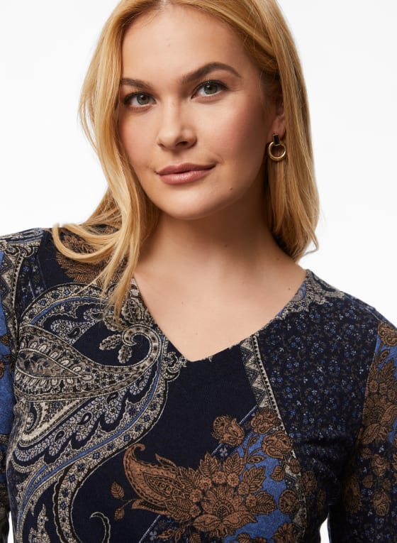 Paisley Print Top