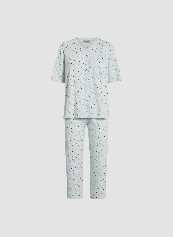Heart Print Pyjama Set
