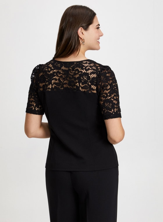 Illusion Neck Corset-Style Top