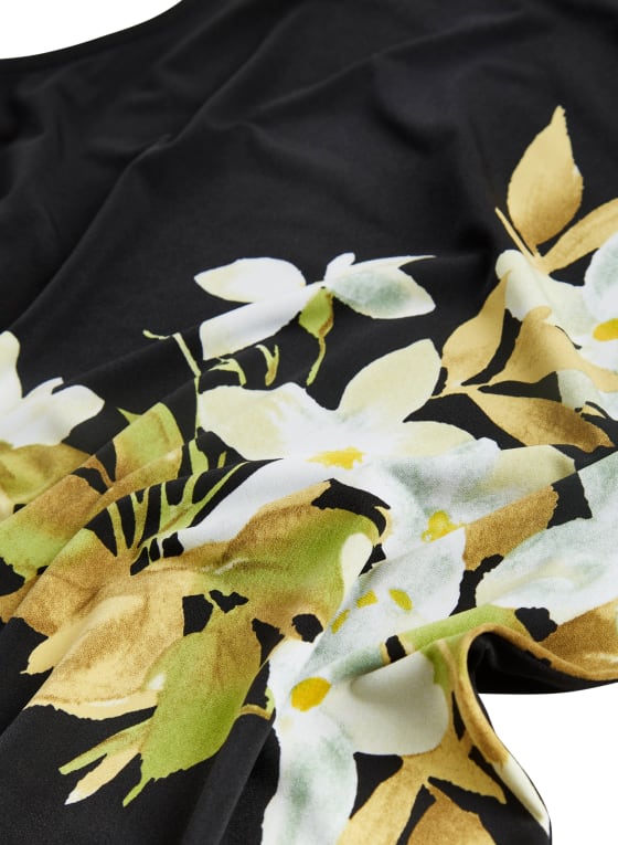 Tropical Floral Print Sleeveless Top