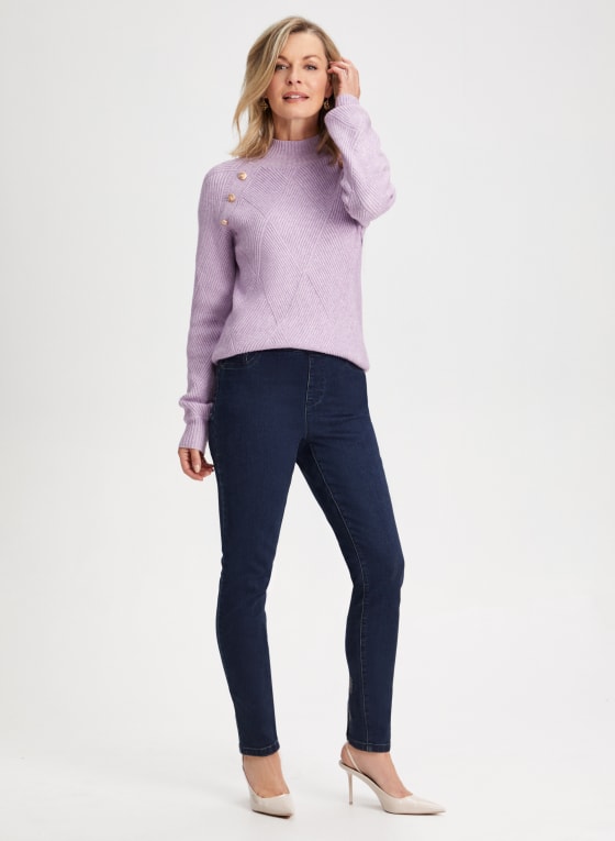 Button Detail Knit Sweater