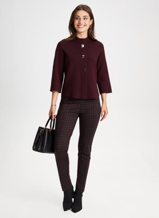 Mock Neck Cardigan