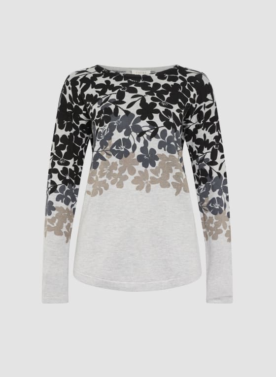 Floral Print Sweater