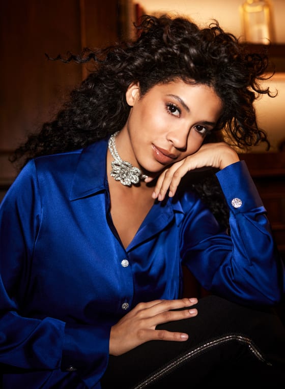 Crystal Floral Choker Necklace