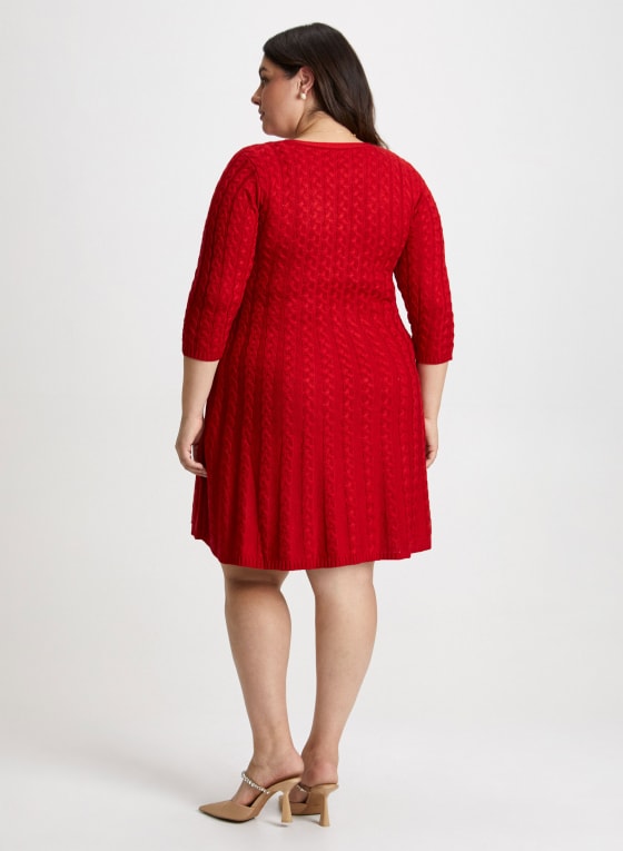 Cable Knit Sweater Dress