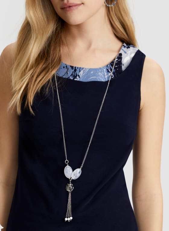 Abstract Print Jacket & Dress Set