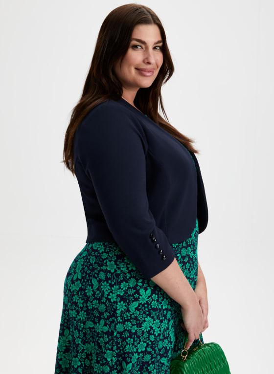 3/4 Button Sleeve Bolero