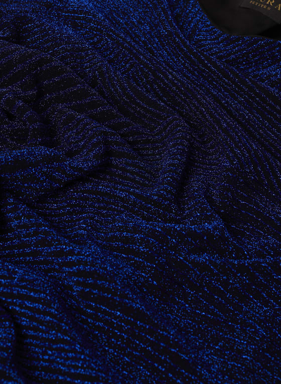 Metallic Detail Jacquard Dress