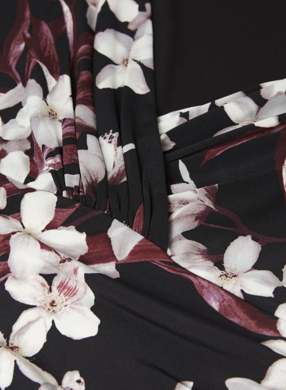 Floral Print Cap Sleeve Dress