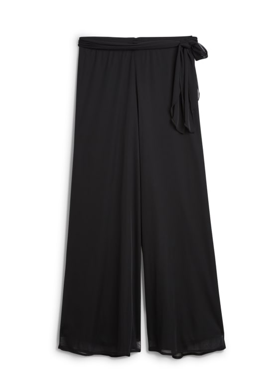 Pull-On Wide Leg Pants