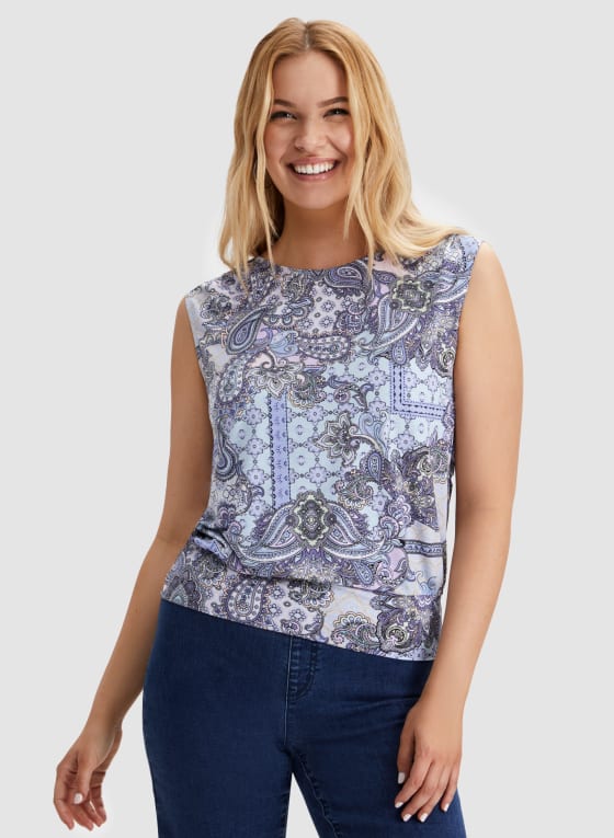 Paisley Print Top