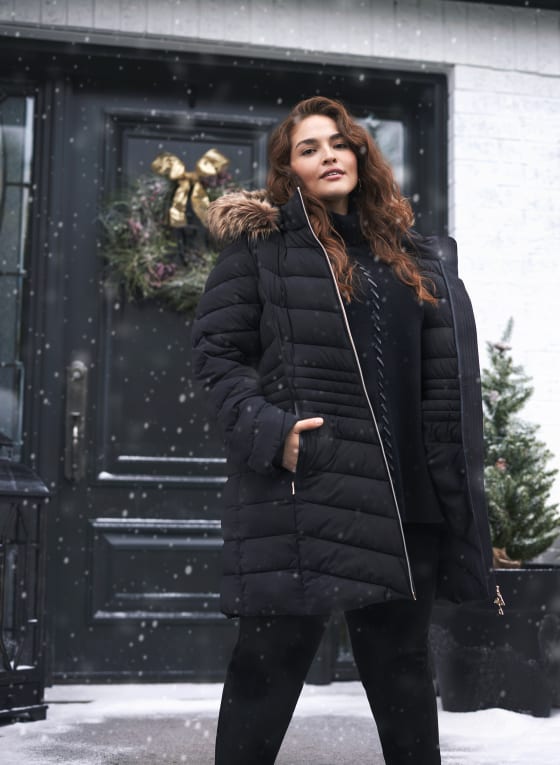 Stretch Vegan Down Coat