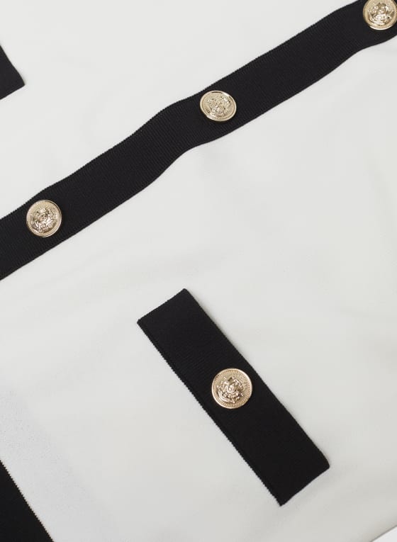 Decorative Button Sweater