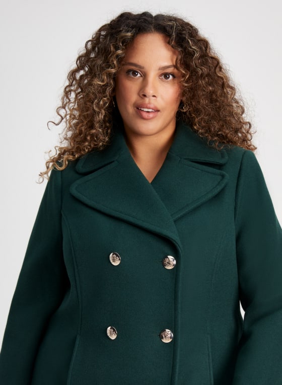 Notch Collar Wool-Blend Coat