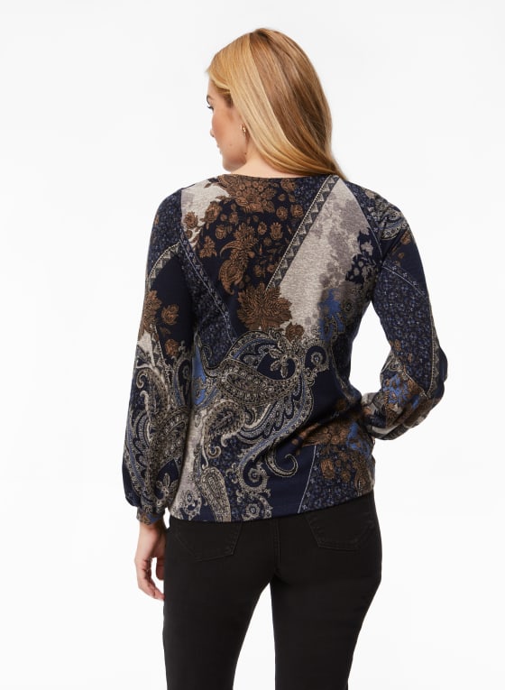 Paisley Print Top
