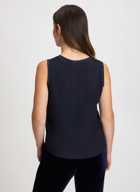 Sleeveless Satin Top