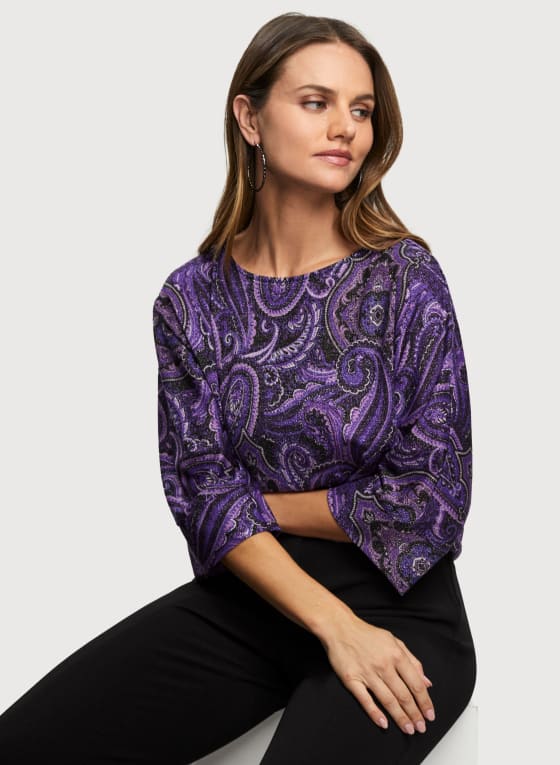 Paisley Print Top