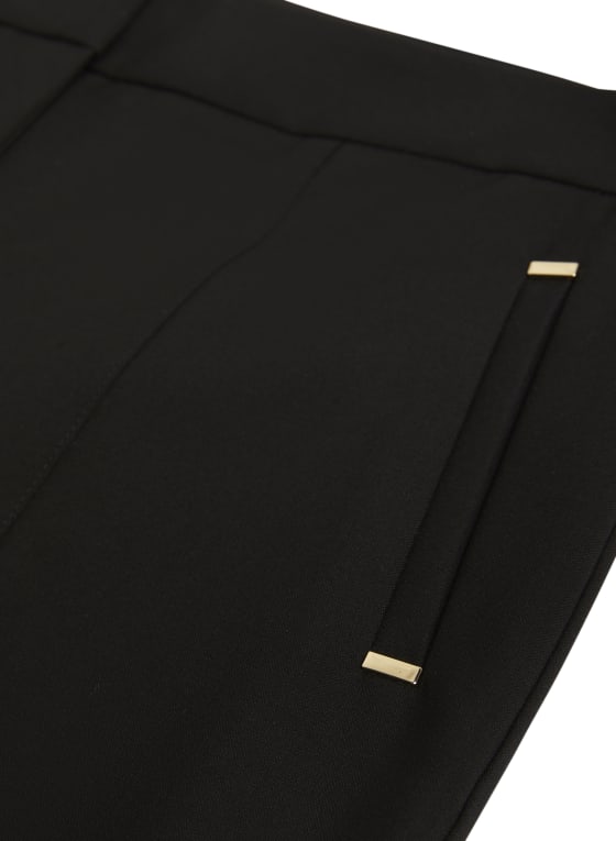 City Fit Slit Hem Pants