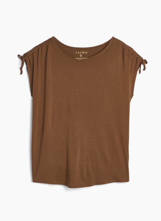 Ruched Short Sleeve Tee