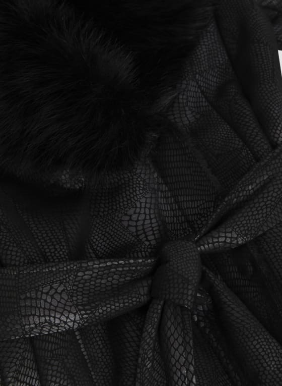 Faux Fur Detail Coat
