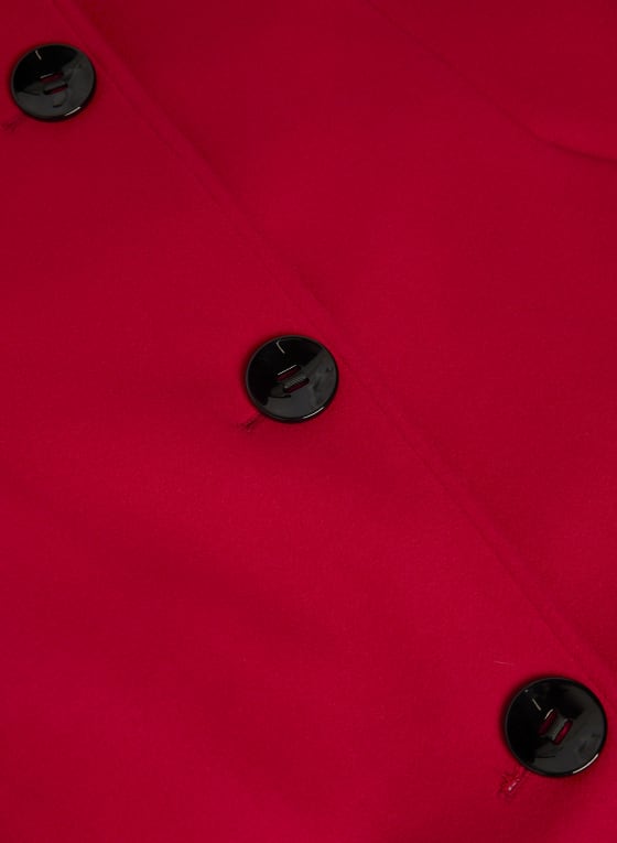 Stretch Wool Blend Coat