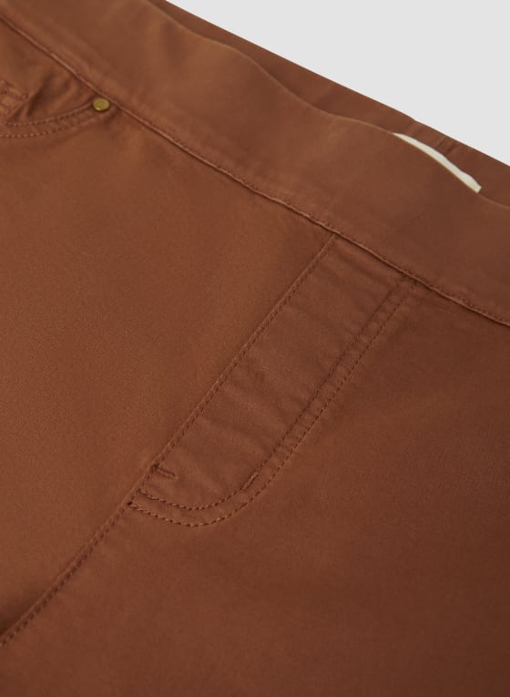 Pull-On Straight Leg Jeans