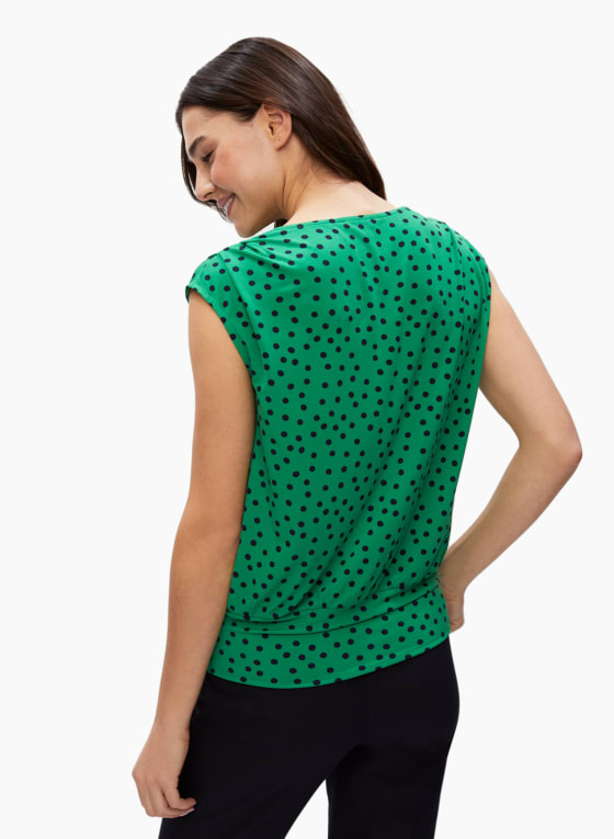 Polka Dot Print Top