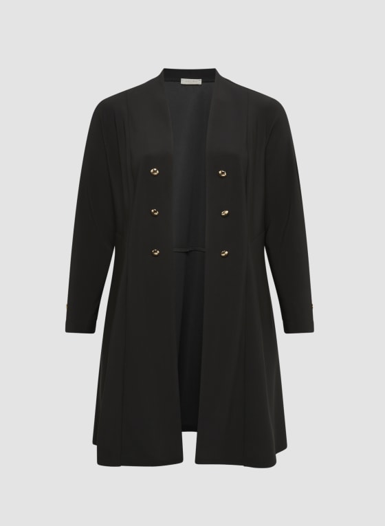 Double Breasted Open Front Top