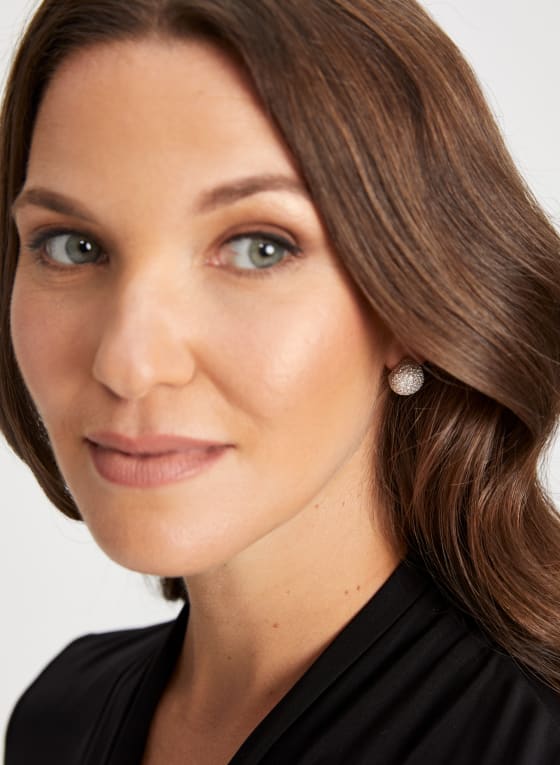 Rhinestone Stud Earrings