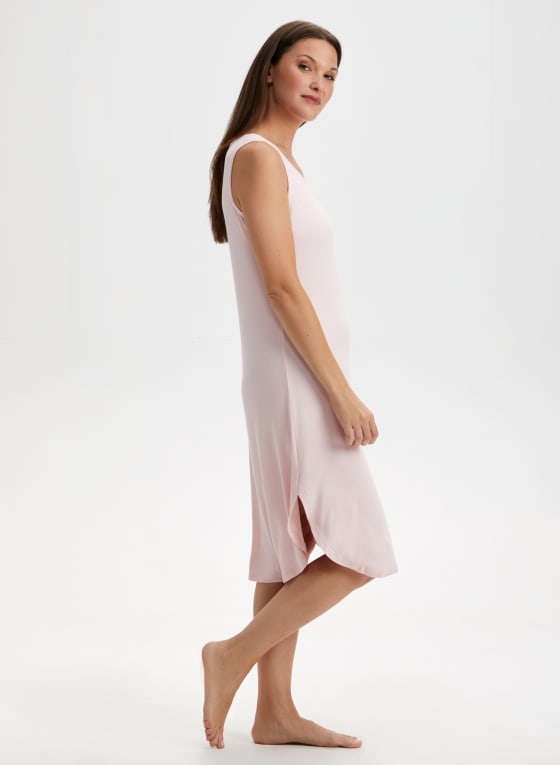 Ribbed Sleeveless Night Dress