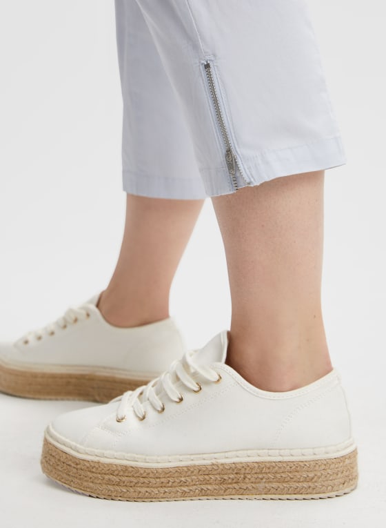 Zipper Detail Capris